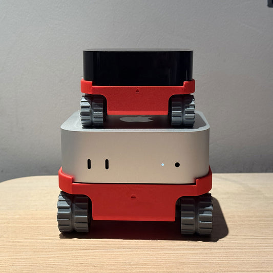 3D Printed Mars Rover Base for Mac Mini and TV Player Desk Organizer